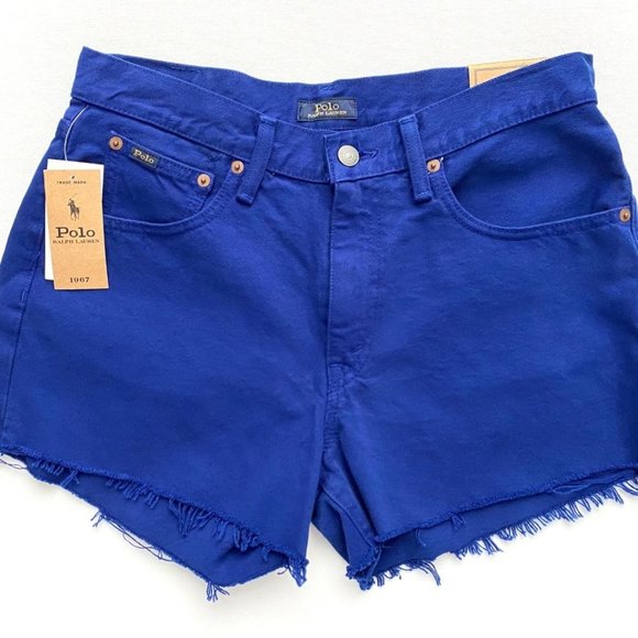 Royal blue cheap jean shorts